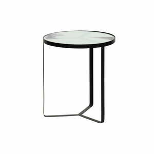 Metalowy stolik ze szklanym blatem BePureHome Fly, ⌀ 45 cm obraz