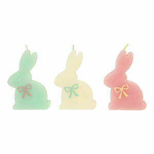 Wielkanocne świece zestaw 3 szt. czas palenia 2 h Bunny – Meri Meri obraz