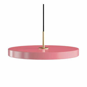 Różowa lampa wisząca LED z metalowym kloszem ø 43 cm Asteria Medium – UMAGE obraz
