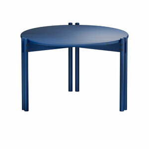 Niebieski okrągły stolik z litego drewna sosnowego ø 60 cm Sticks – Karup Design obraz