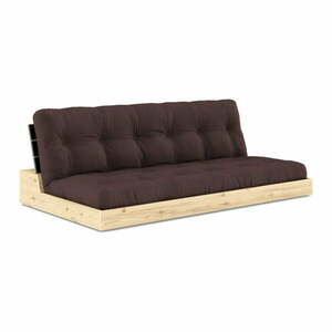 Ciemnobrązowa rozkładana sofa 196 cm Base – Karup Design obraz