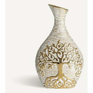 Ceramiczny wazon w kolorze złota Tree – Burkina obraz