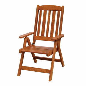 Brązowe drewniane krzesło ogrodowe Luisa – Rojaplast obraz