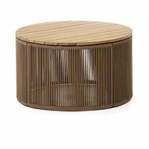 Okrągły stolik ogrodowy z blatem z drewna akacjowego ø 70 cm Dandara – Kave Home obraz