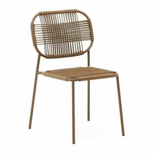 Brązowe metalowe krzesło ogrodowe Talaier – Kave Home obraz