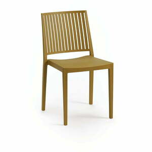 Brązowe plastikowe krzesło ogrodowe Bars – Rojaplast obraz