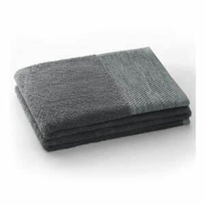 Ciemnoszary bawełniany ręcznik frotte 50x90 cm Aria – AmeliaHome obraz