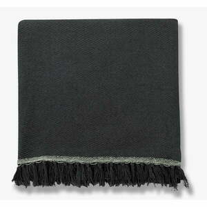 Czarna narzuta z bawełny organicznej 220x250 cm Bohemia – Mette Ditmer Denmark obraz