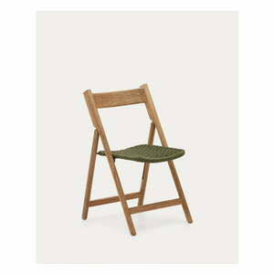 Zielone drewniane krzesło ogrodowe Dandara – Kave Home obraz