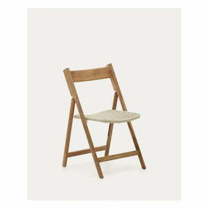 Białe drewniane krzesło ogrodowe Dandara – Kave Home obraz