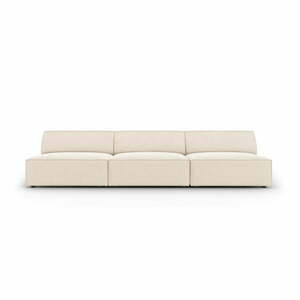 Kremowa aksamitna sofa 240 cm Jodie – Micadoni Home obraz