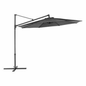 Ciemnoszary parasol ogrodowy ø 300 cm Roja – Rojaplast obraz