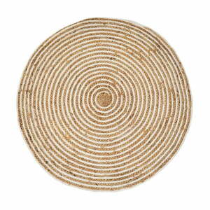 Naturalny okrągły dywan z juty ø 100 cm Natur – Casa Selección obraz