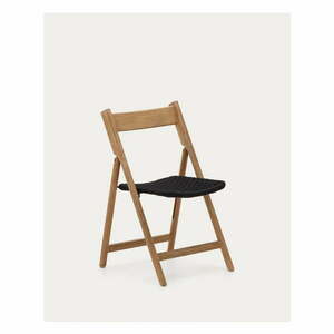 Czarne drewniane krzesło ogrodowe Dandara – Kave Home obraz