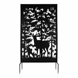 Czarna metalowa osłona balkonowa 100x186 cm Deer – Esschert Design obraz