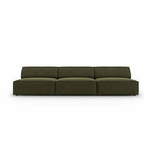 Zielona aksamitna sofa 240 cm Jodie – Micadoni Home obraz