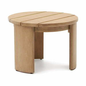 Okrągły stolik ogrodowy z litego drewna eukaliptusowego ø 60 cm Xoriguer – Kave Home obraz