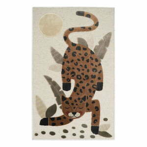 Brązowo-beżowy dywan dziecięcy 80x125 cm Little Jaguar – Nattiot obraz