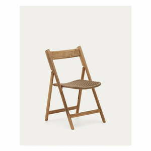 Brązowe drewniane krzesło ogrodowe Dandara – Kave Home obraz