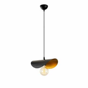 Lampa wisząca w czarno-brązowym kolorze z metalowym kloszem Sivani – Opviq lights obraz