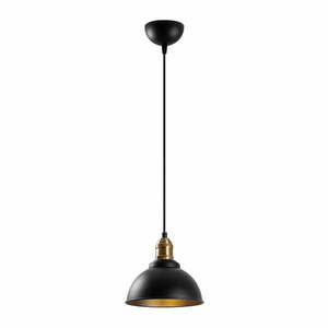 Czarna lampa wisząca z metalowym kloszem ø 21 cm Varzan – Opviq lights obraz