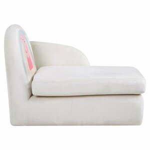 Biała aksamitna sofa dla dzieci 75 cm Peppa Pig – Roba obraz