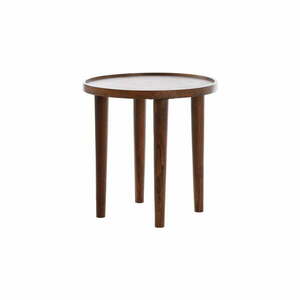 Okrągły stolik z litego drewna akacjowego ø 49 cm Qiano – Light & Living obraz