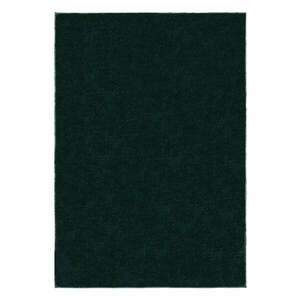 Ciemnozielony dywan z włókien z recyklingu 120x170 cm Sheen – Flair Rugs obraz