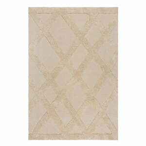 Beżowy bawełniany dywan 120x170 cm Tessa Diamond – Flair Rugs obraz