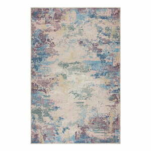Niebiesko-fioletowy dywan z mieszanki włókien z recyklingu odpowiedni do prania 120x170 cm Reid – Flair Rugs obraz