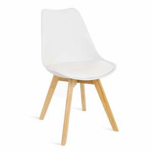 Zestaw 2 białych krzeseł z bukowymi nogami Bonami Essentials Retro obraz