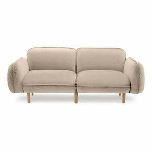 Beżowa sofa z materiału bouclé 188 cm Bean – EMKO obraz