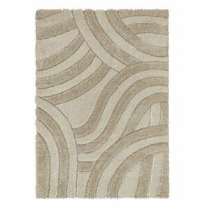 Beżowy dywan tkany ręcznie z włókien z reyklingu 200x290 cm Velvet – Flair Rugs obraz