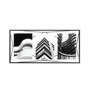 Czarna metalowa ramka stojąca/ścienna 48x23 cm Prisma – Umbra obraz