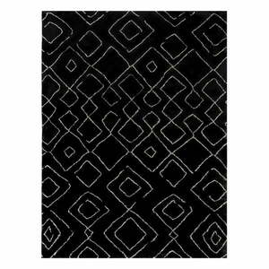 Czarny dywan odpowiedni do prania 120x170 cm Imran – Flair Rugs obraz
