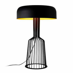 Czarna lampa stołowa z metalowym kloszem (wysokość 57 cm) Fellini – Opviq lights obraz
