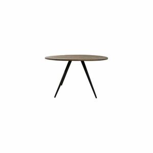 Czarno-ciemnobrązowy okrągły stół z blatem z drewna akacjowego ø 140 cm Turi – Light & Living obraz