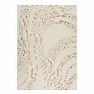 Pomarańczowo-kremowy wełniany dywan 200x290 cm Abstract Swirl – Flair Rugs obraz