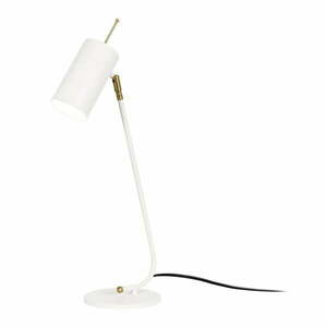 Biała lampa stołowa z metalowym kloszem (wysokość 55 cm) Sivani – Opviq lights obraz