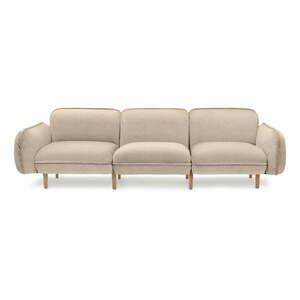 Beżowa sofa z materiału bouclé 264 cm Bean – EMKO obraz