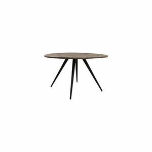 Czarno-ciemnobrązowy okrągły stół z blatem z drewna akacjowego ø 120 cm Turi – Light & Living obraz