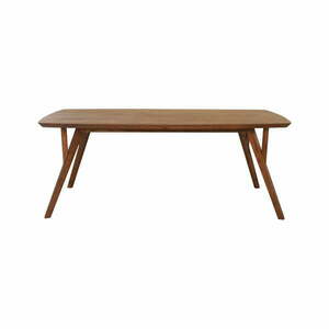 Brązowy stół z blatem z drewna akacjowego 100x220 cm Quenza – Light & Living obraz