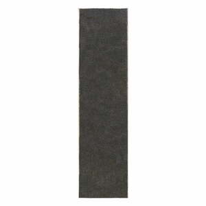 Ciemnoszary chodnik z włókien z recyklingu 60x230 cm Sheen – Flair Rugs obraz
