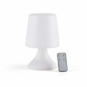 Biała lampa stołowa LED ze zdalnym sterowaniem (wysokość 25, 5 cm) Midnat – Villa Collection obraz
