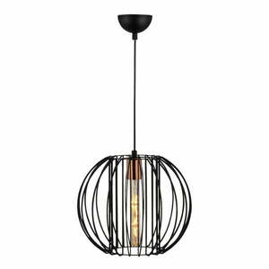 Lampa wisząca w czarno-brązowym kolorze z metalowym kloszem ø 33 cm Fellini – Opviq lights obraz
