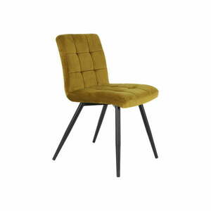 Aksamitne krzesło w kolorze ochry Olive – Light & Living obraz