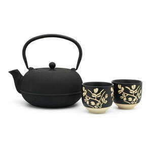 Czarny porcelanowo-żeliwny serwis do herbaty Sichuan – Bredemeijer obraz