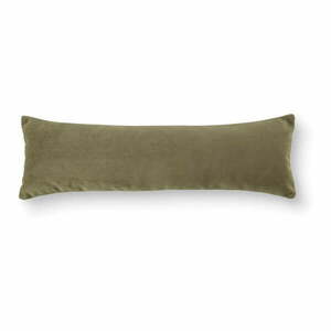 Zielona aksamitna poduszka na sofę Bean – EMKO obraz