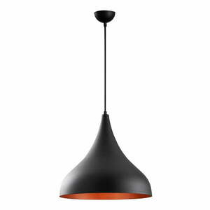 Czarna lampa wisząca z metalowym kloszem ø 41 cm Berceste – Opviq lights obraz