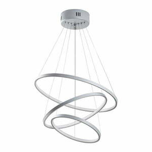 Szara lampa wisząca LED ø 50 cm Simit – Opviq lights obraz